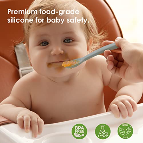 Silicone Baby Spoons - Set of 4