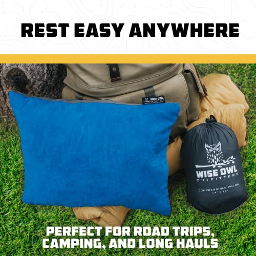 Small Travel Pillow - Blue