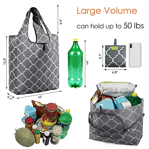 Compact reusable grocery totes