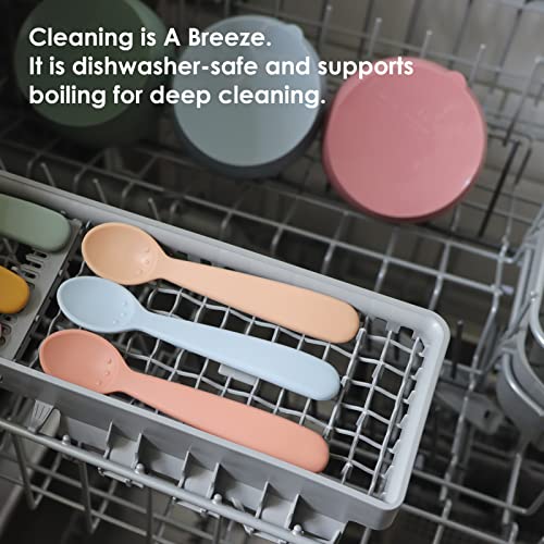 Silicone Baby Spoons - Set of 4