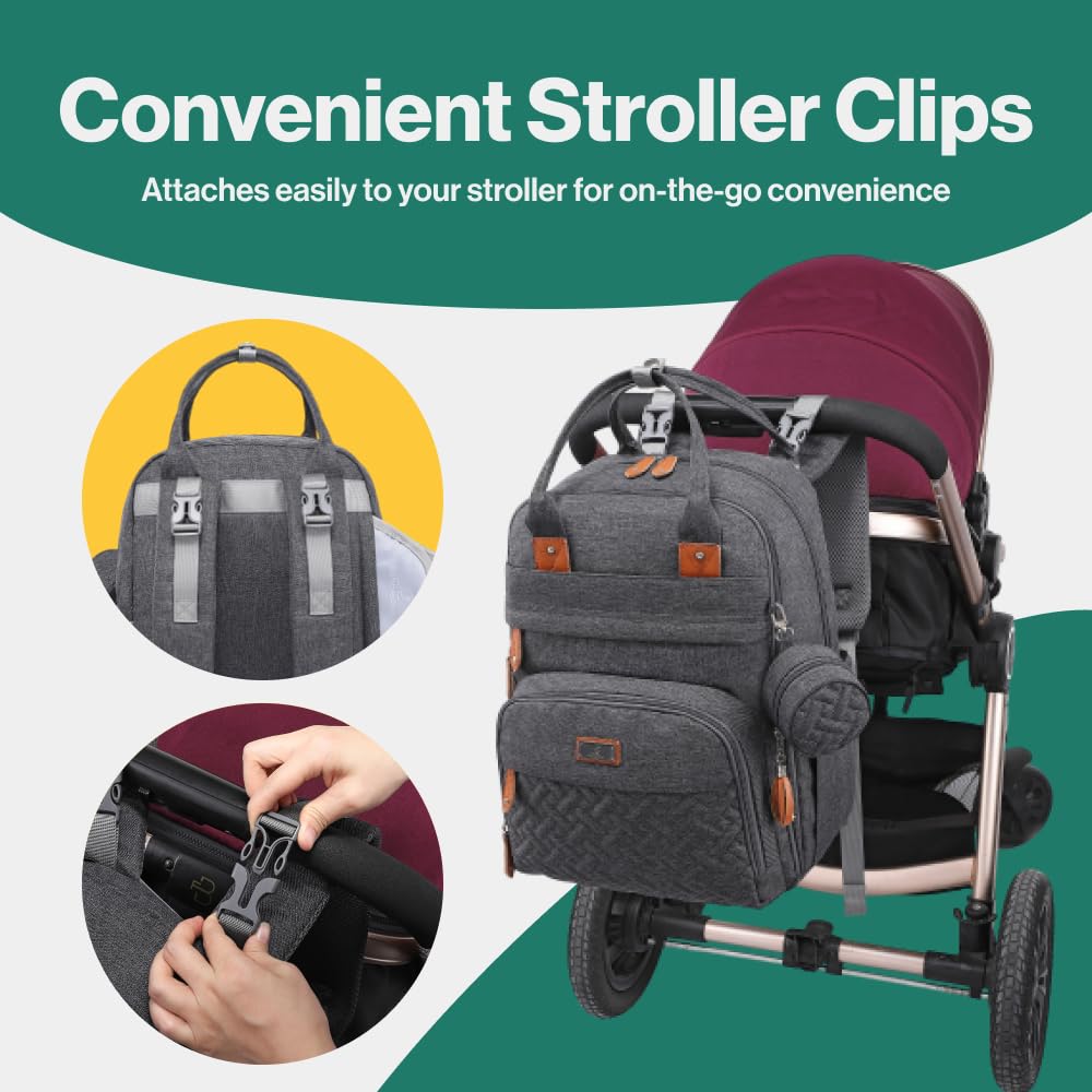 Waterproof travel diaper bag
