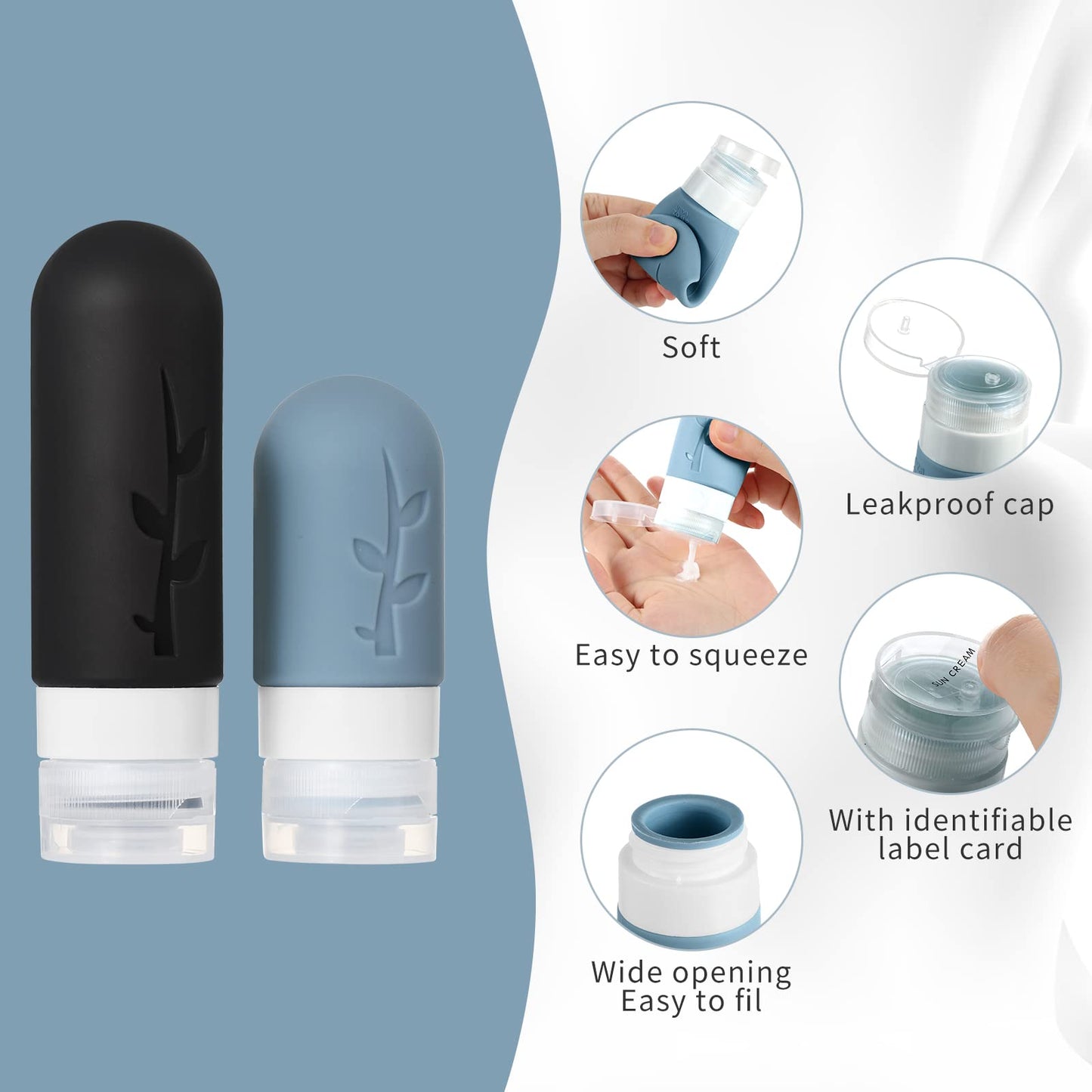 TSA Approved Toiletries Containers