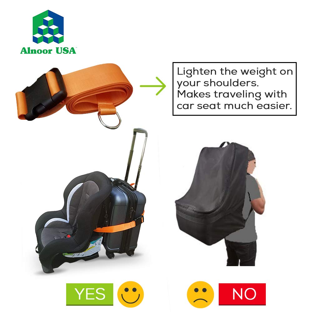 Car Seat Travel Strap to Connect to Luggage