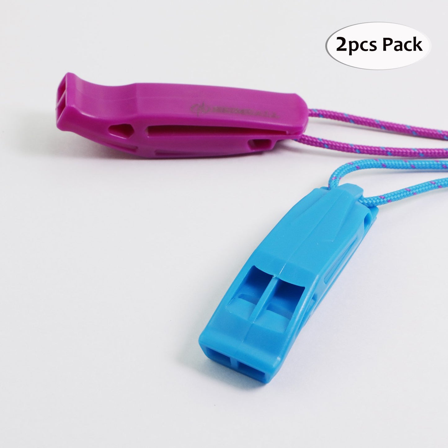 Emergency Survival Whistle with Lanyard (2 Pack)