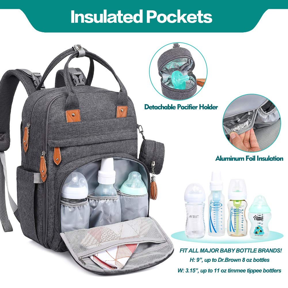 Waterproof travel diaper bag