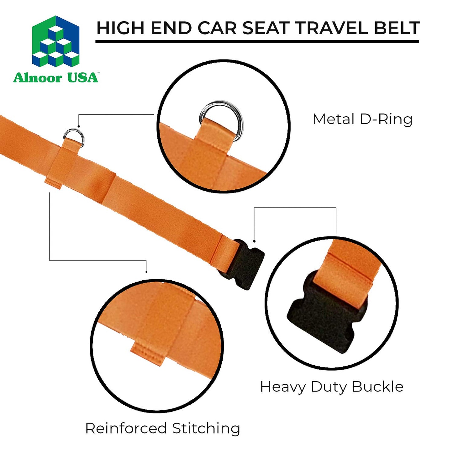 Car Seat Travel Strap to Connect to Luggage