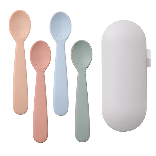 Silicone Baby Spoons - Set of 4