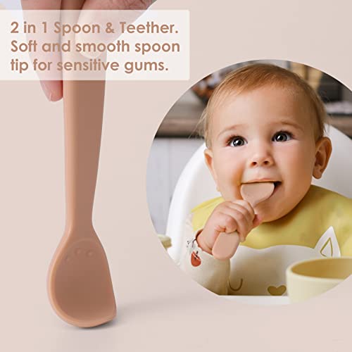 Silicone Baby Spoons - Set of 4