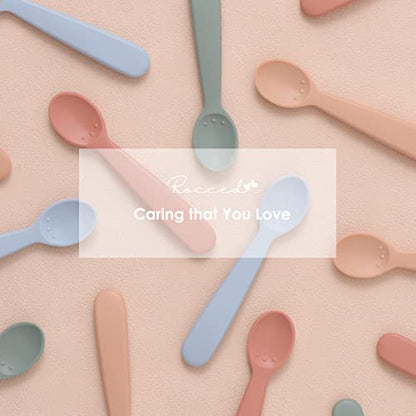 Silicone Baby Spoons - Set of 4