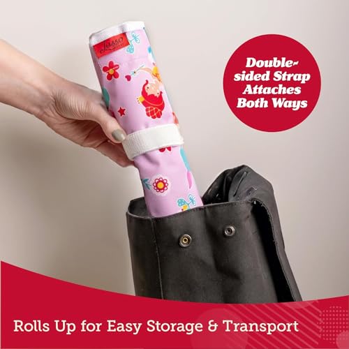 Airplane/Train Tray Table Cover with Pockets - Unicorns