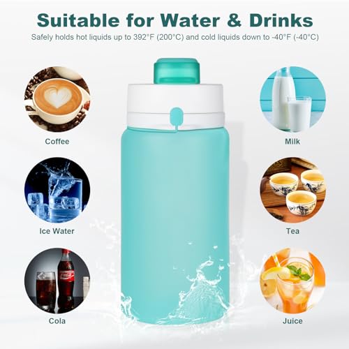 Collapsible BPA Free 19 oz Water Bottle