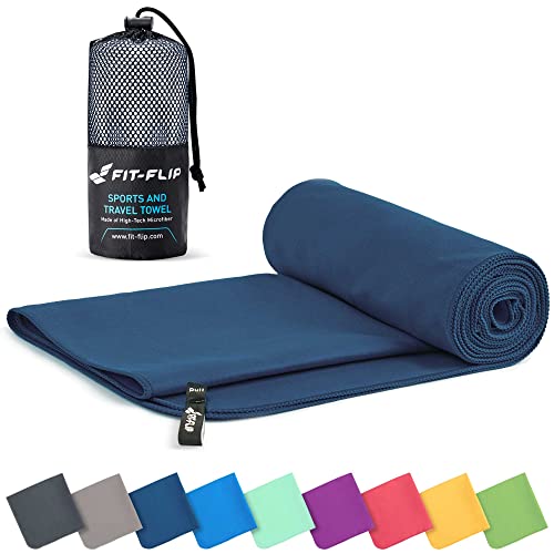 Compact & Ultra Soft Microfiber Towel - Blue