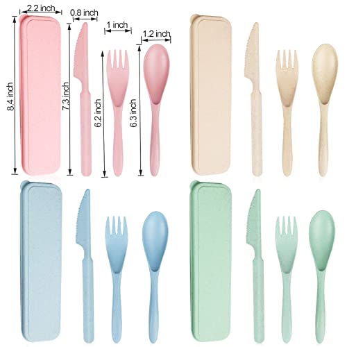 Reusable Travel Utensils Set with Case