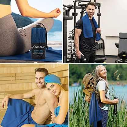 Compact & Ultra Soft Microfiber Towel - Blue