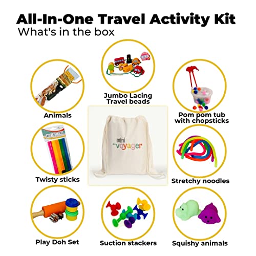 Mini Voyager Travel Activity Kit for Kids - Ages 3-4