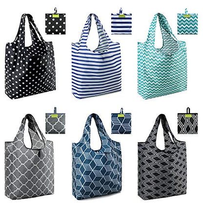 Compact reusable grocery totes