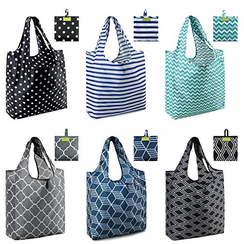 Compact reusable grocery totes