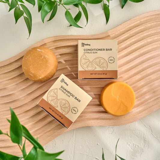 The Earthling Co. Shampoo & Conditioner Bar Set - Citrus Sun