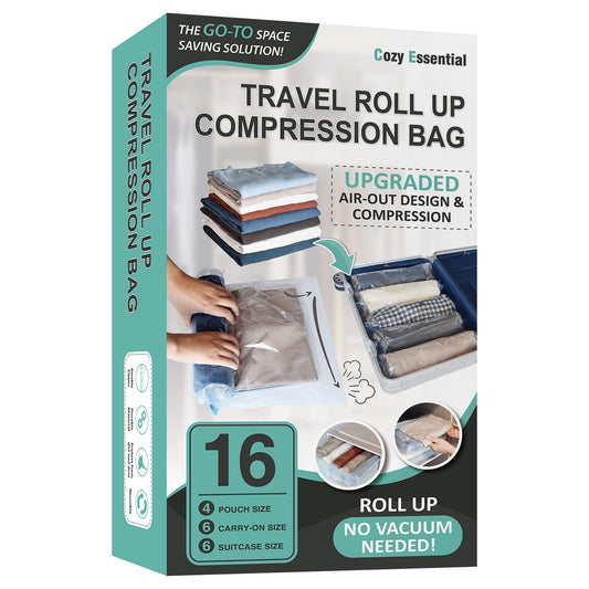 Roll-up compression bags