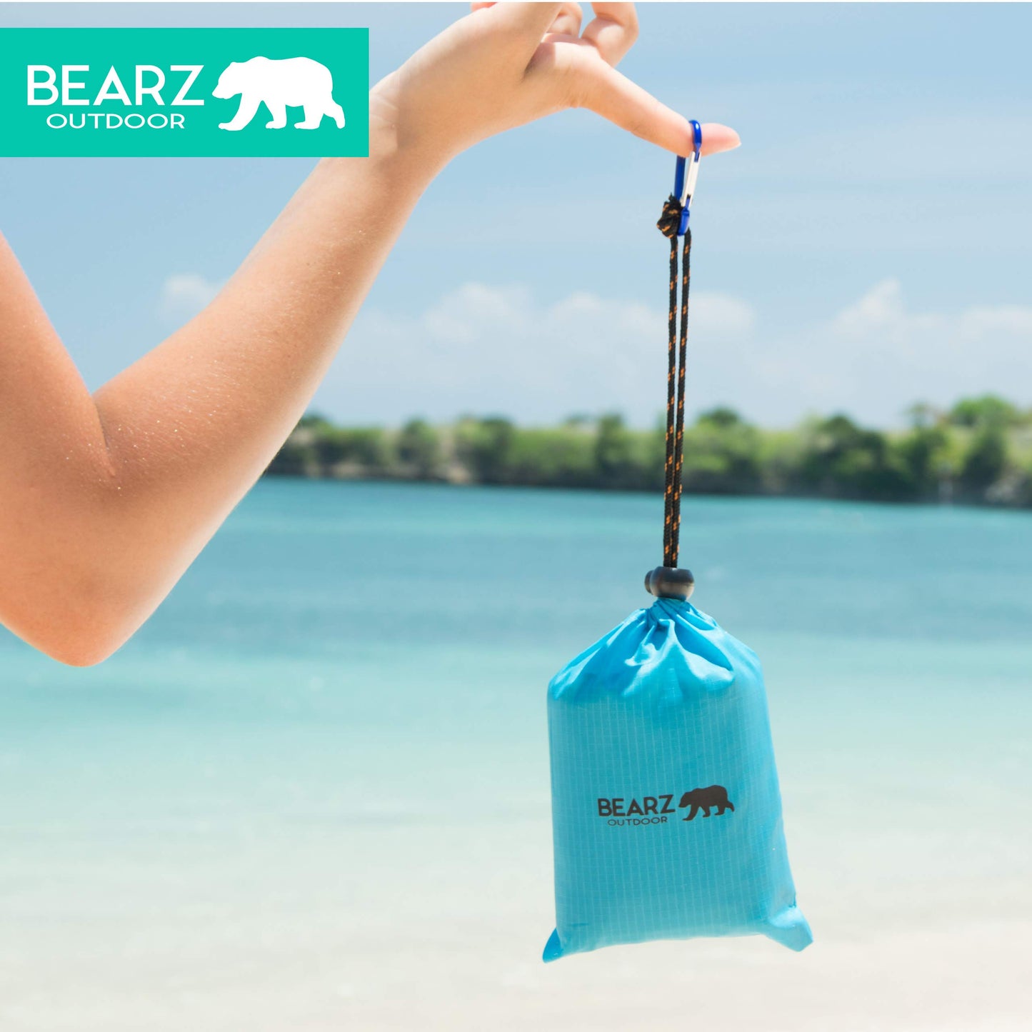 Waterproof compact travel picnic blanket