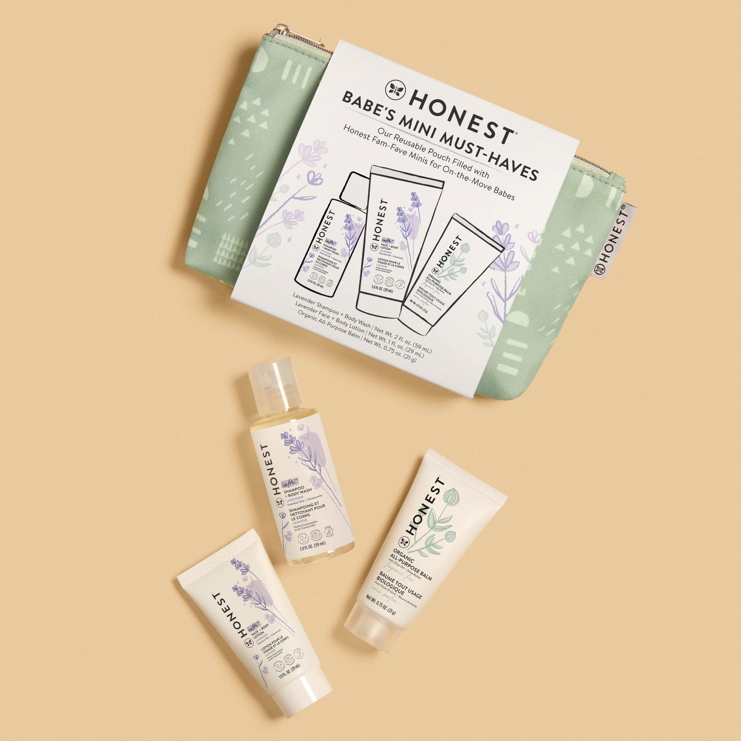 The Honest Company Travel Toiletries for Babies - Lavender