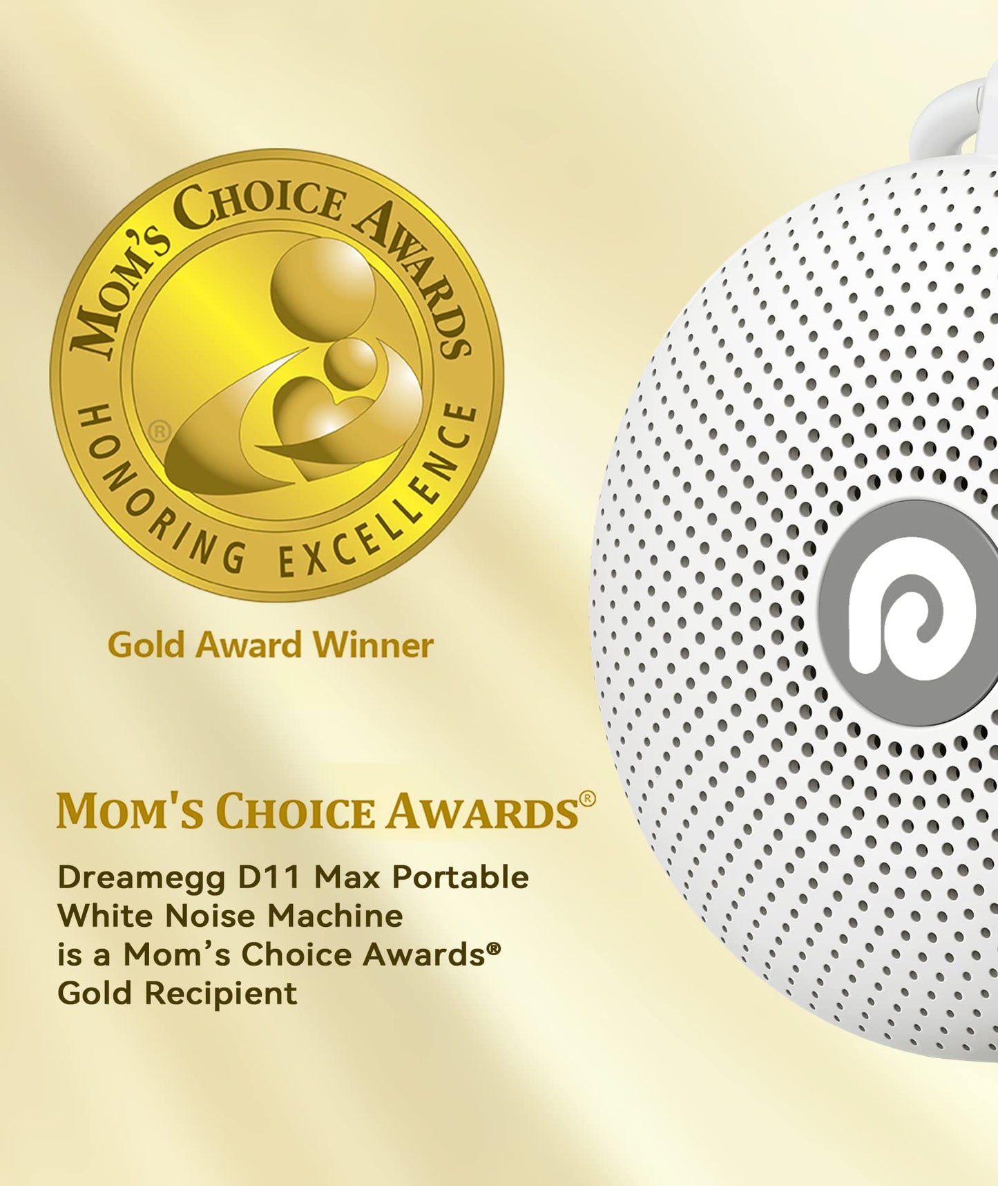 Dreamegg White Noise Machine - Portable Sound Machine for Baby